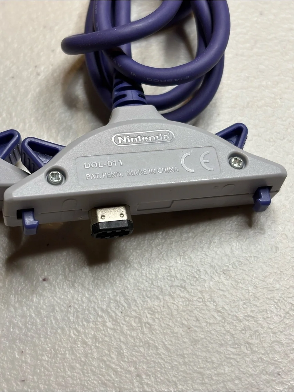 Pair of authentic Nintendo GameCube To GBA Game Boy Advance Game Link Cables